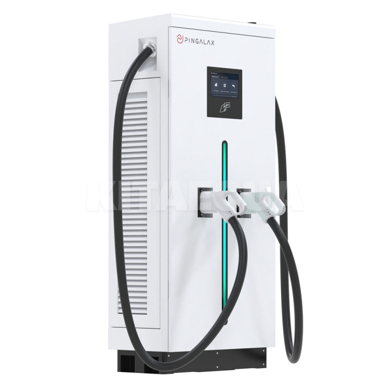 Зарядна станція комерційна для електромобілів 80 кВт 2-роз'єму Pingalax (80kW-DC-EV-YZ4) - 2