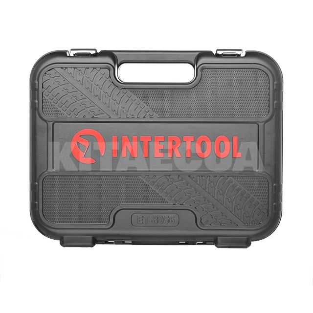 Набор инструментов 1/2" & 1/4" 56 предметов Cr-V STORM Intertool (ET-8056) - 4