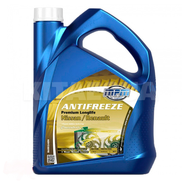Антифриз-концентрат жовтий 5л -40°С Nissan/Renault MPM (MPM_86005ARN)
