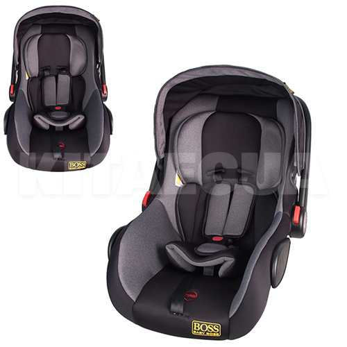 Автокрісло дитяче Happy Baby SEAT 0-25 кг чорно-сіра BOSS (HB 816) - 2