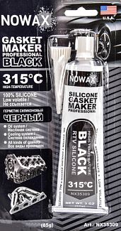 Герметик автомобільний формувач прокладок 85г Gasket MAKER чорний NOWAX