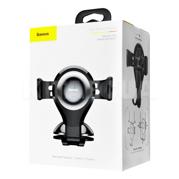Автомобильный держатель на торпедо с зажимом Osculum Type Gravity Car Mount Black BASEUS (SUYL-XP01) - 2