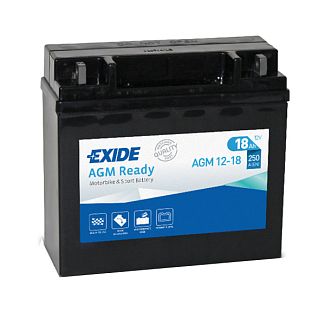 Мото аккумулятор 18Ач 250А "+" справа EXIDE