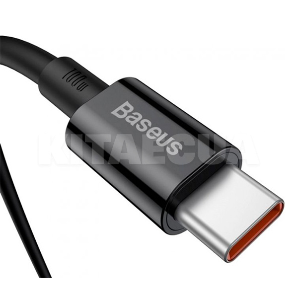 Кабель Type-C - Type-C 100W 1м чорний BASEUS (CATYS-B01) - 2