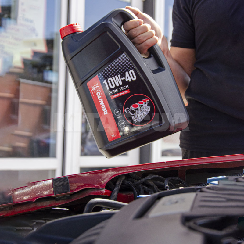 Масло моторное Pure Tech 5л 10W-40 полусинтетическое REDAUTO (PT10W4SS-5) - 8