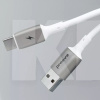 Кабель USB Micro USB 2.4A 1м Flex Metal білий PROOVE (505020003)