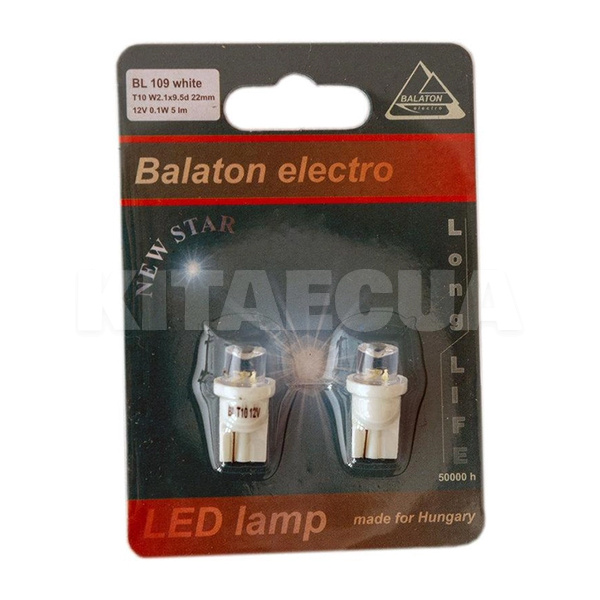 LED лампа для авто BL-109 T10-1 0.1W (комплект) BALATON (131218)
