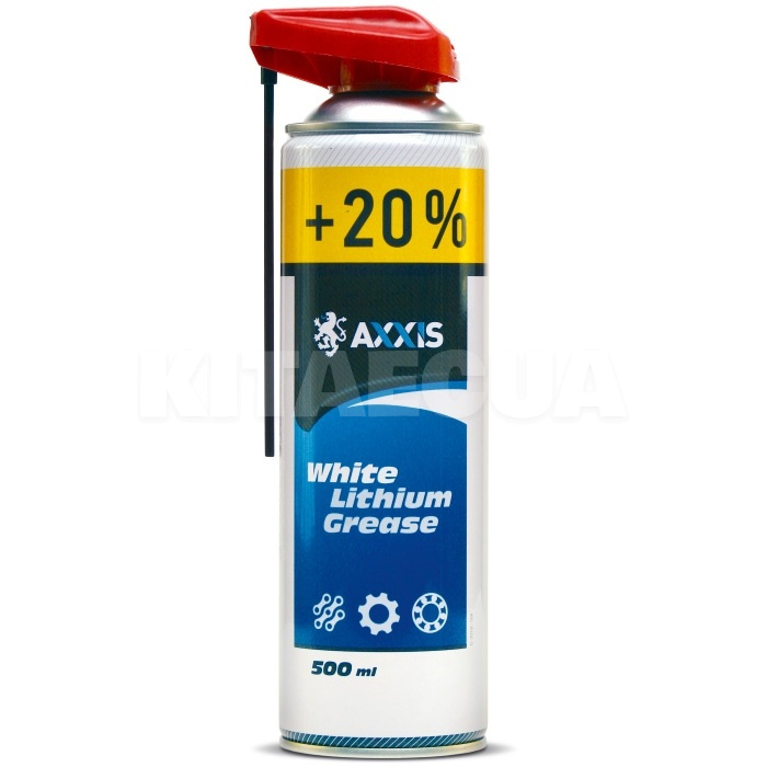 Мастило літієве 500мл White Lithium Grease +20% AXXIS (G-2014C-500)