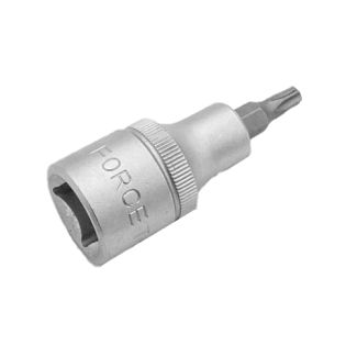 Головка торцевая с 6-лучевой насадкой (с отверствием) T-20H 1/2" 55 мм FORCE