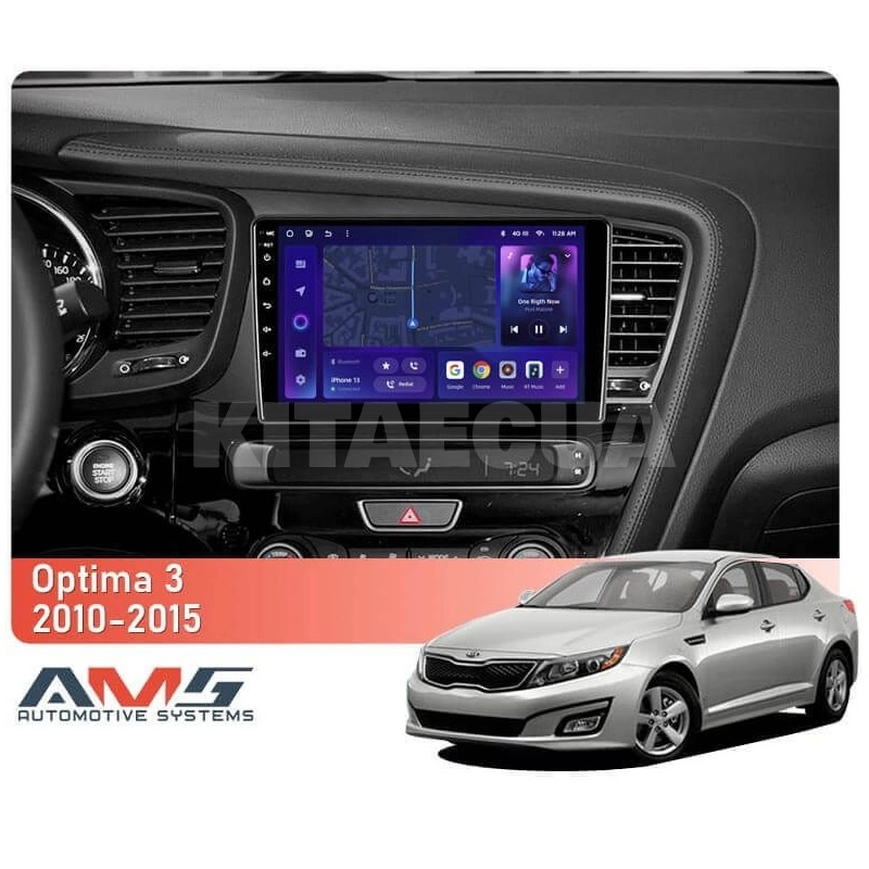 Штатна магнітола MOSS M3 4+32 ГБ Kia Optima 3 TF 2010-2015 (F2) AMS (50062) - 2