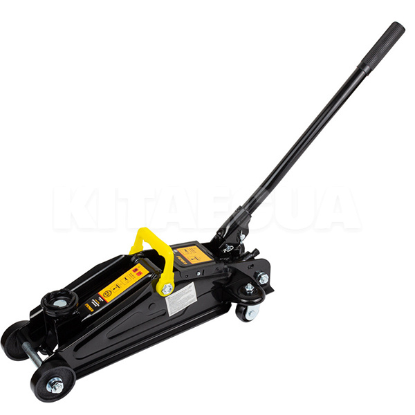Домкрат гидравлический подкатной до 2т (130мм-345мм) пластиковый кейс SIGMA (6104021) - 4