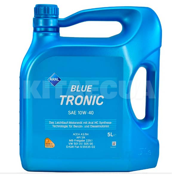 Масло моторное полусинтетическое 5л 10W-40 BlueTronic Aral (1529FA-ARAL)