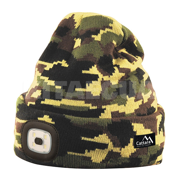 Шапка со светодиодным фонариком и USB-зарядкой ARMY CATTARA (DO 14020) - 4