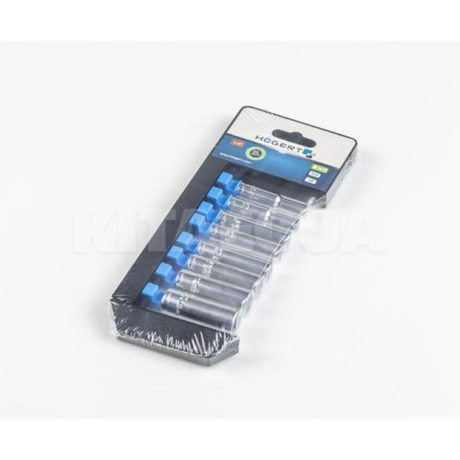 Набор головок шестигранных глубоких 50 мм 1/4" 8 предметов HOGERT (HT1A886-HOGERT) - 2