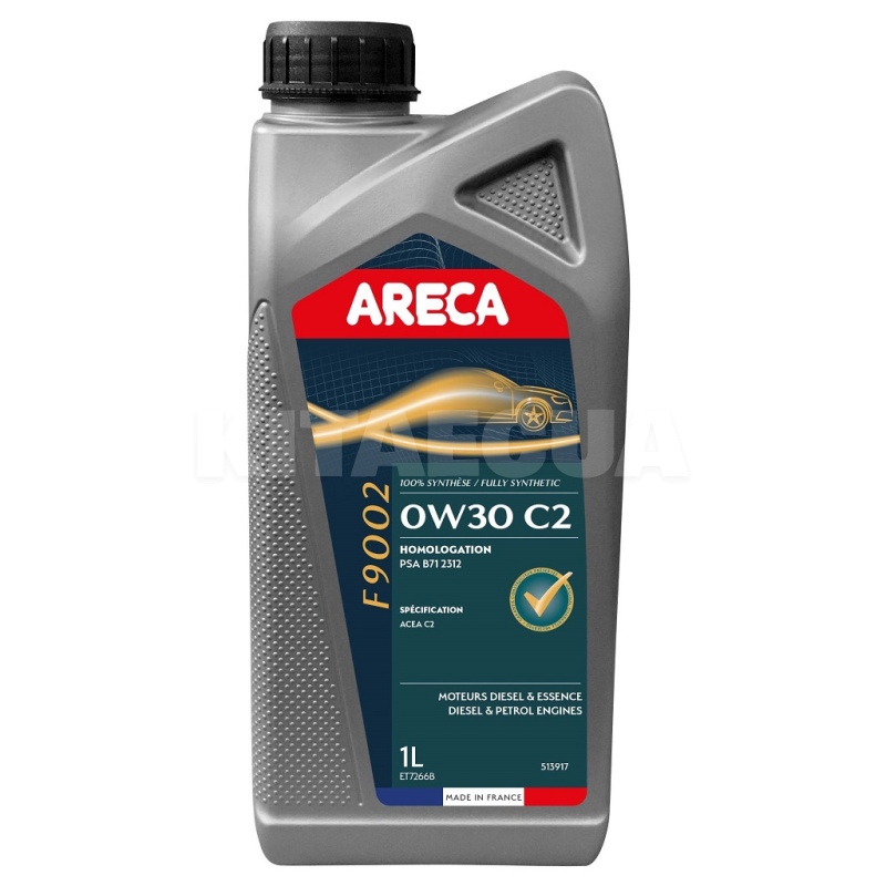 Масло моторное синтетическое 1л 0W-30 F9002 ARECA (051391)