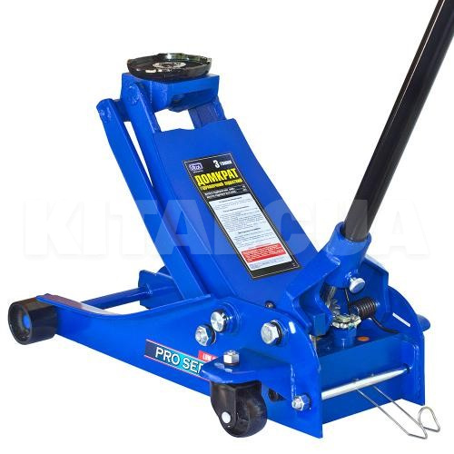 Домкрат гідравлічний підкатний до 3т (85-455мм) з низьким підкатом VITOL (ДП-300038-VITOL) - 4