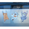 Наклейки "Щасливий кіт" для автомобіля (3шт.) (Sticker-Happy-Cat)