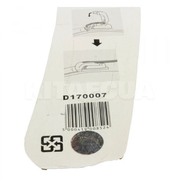 Щітка склоочисника (двірник) 530мм безкаркасна DAINTON (D170007) - 3