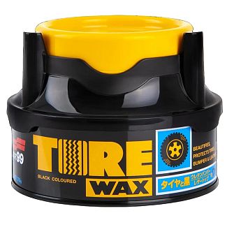 Очиститель (чернитель) шин Tire Black Wax восковый 170г SOFT99 - Kitaec.ua Очиститель (чернитель) шин Tire Black Wax восковый 170г SOFT99