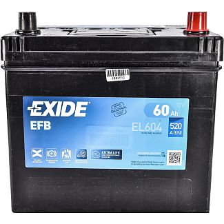 Аккумулятор автомобильный 60Ач 520А "+" справа EXIDE
