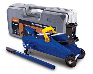Домкрат гидравлический подкатной до 2т (130-295 мм) с пластиковым кейсом LAVITA