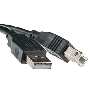 Кабель USB AM - BM One ferrite 5м чорний PowerPlant