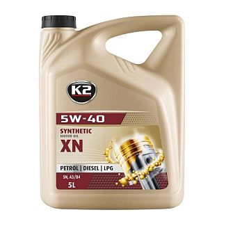 Масло моторное синтетическое Premium SN/CF XN 5W-40 5л K2