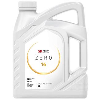 Масло моторное синтетическое 4л 0W-16 ZERO ZIC