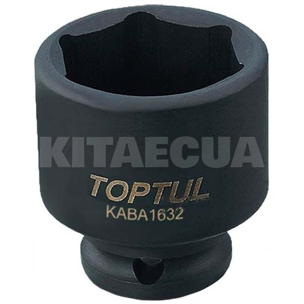 Головка торцева ударна 12-гранна подовжена 32 мм 1/2 " 78 мм TOPTUL (KABJ1632)