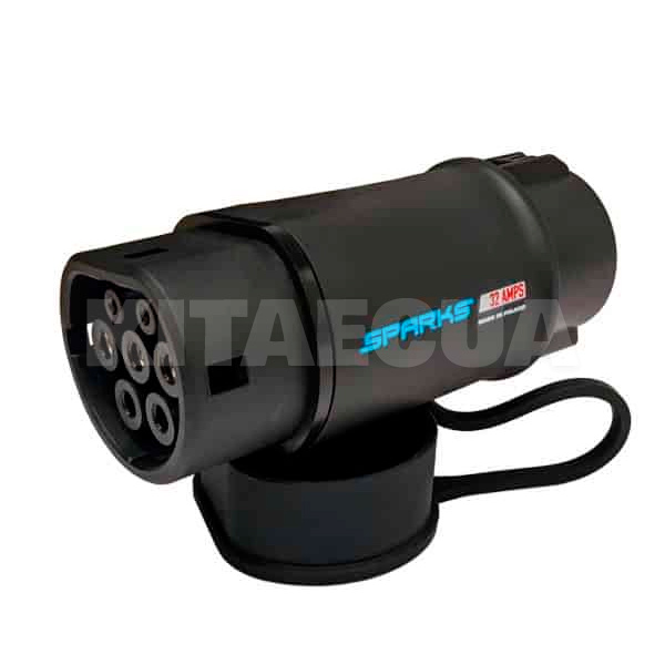 Перехідник 7.4 квт 32А 1-фаза TYPE 2 (станція) - Type 1 (американське авто) SPARKS (AT21-32)