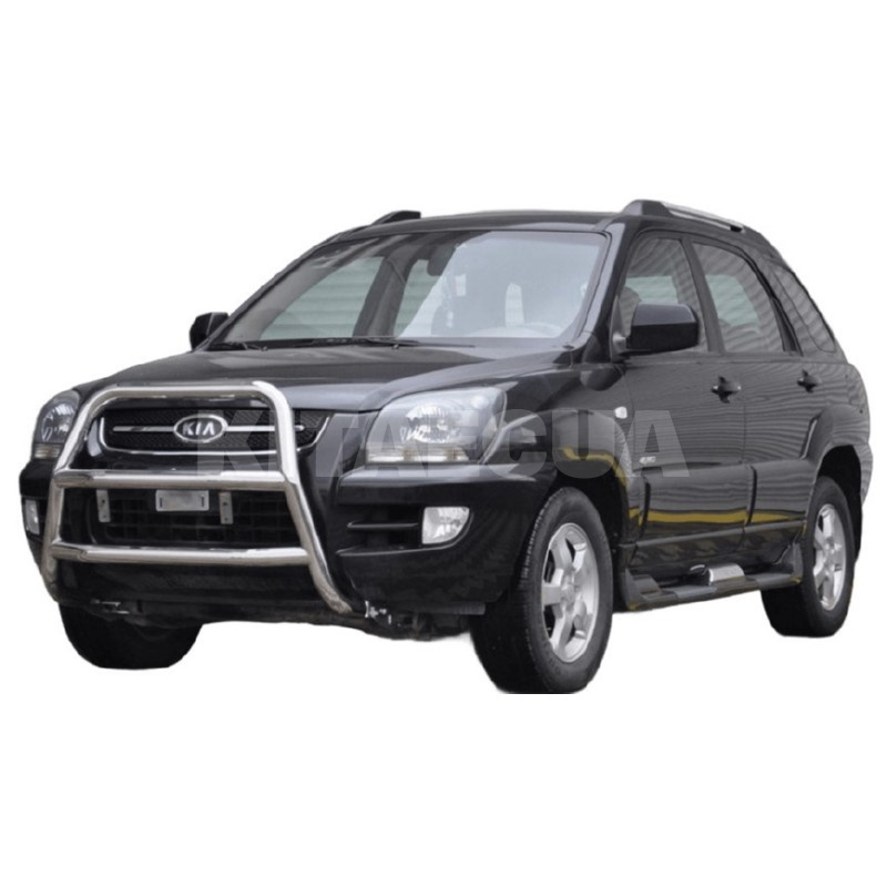 Кенгурятник WT018 Kia Sportage 2004-2010 нержавеющая сталь CAN (dd22511) - 2