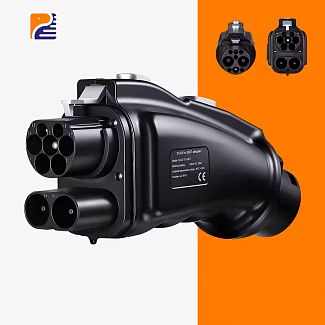 Переходник 300 кВт 300А CCS2 (станция) - GB/T DC (китайское авто) GOODCELL