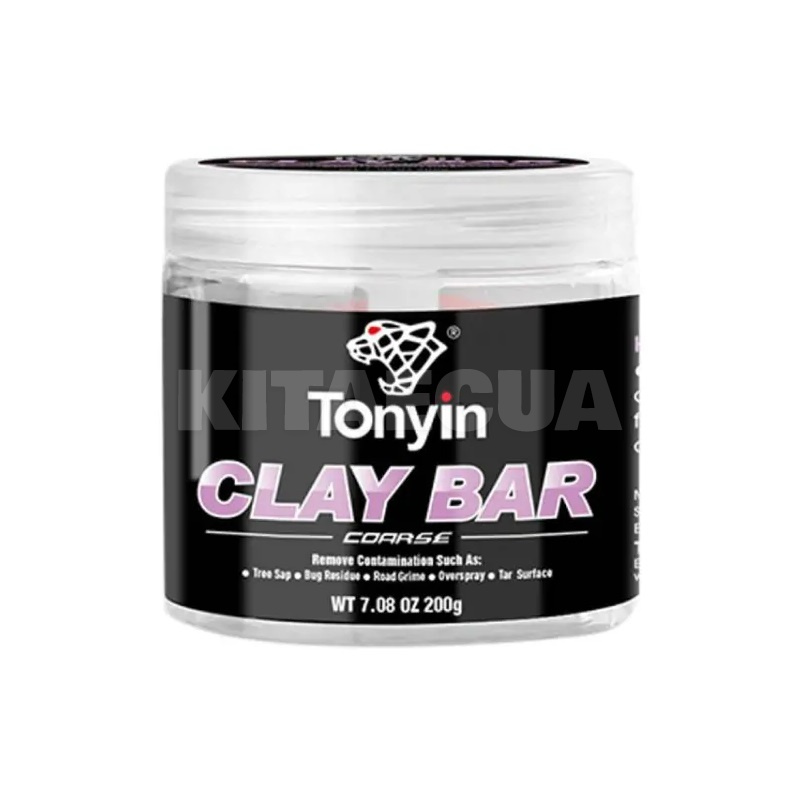 Глина синтетична тверда 200г CLAY BAR HIGH QUALITY Tonyin (TB01)