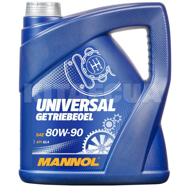 Масло трансмиссионное миниральное 4л 80W-90 Universal Getriebeoel Mannol (MN8107-4)