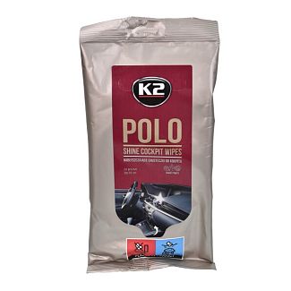 Влажные салфетки для авто Polo Shine Wipes для панели 24шт/уп K2