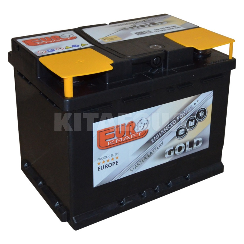 Аккумулятор автомобильный 62ч 620А "+" слева EUROKRAFT (СТ-00145986)