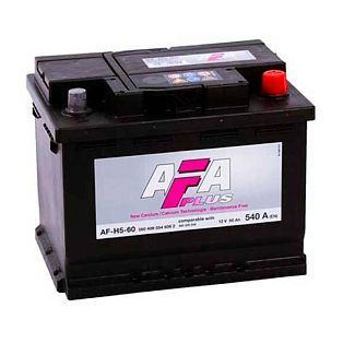 Аккумулятор автомобильный 60Ач 540А "+" справа AFA