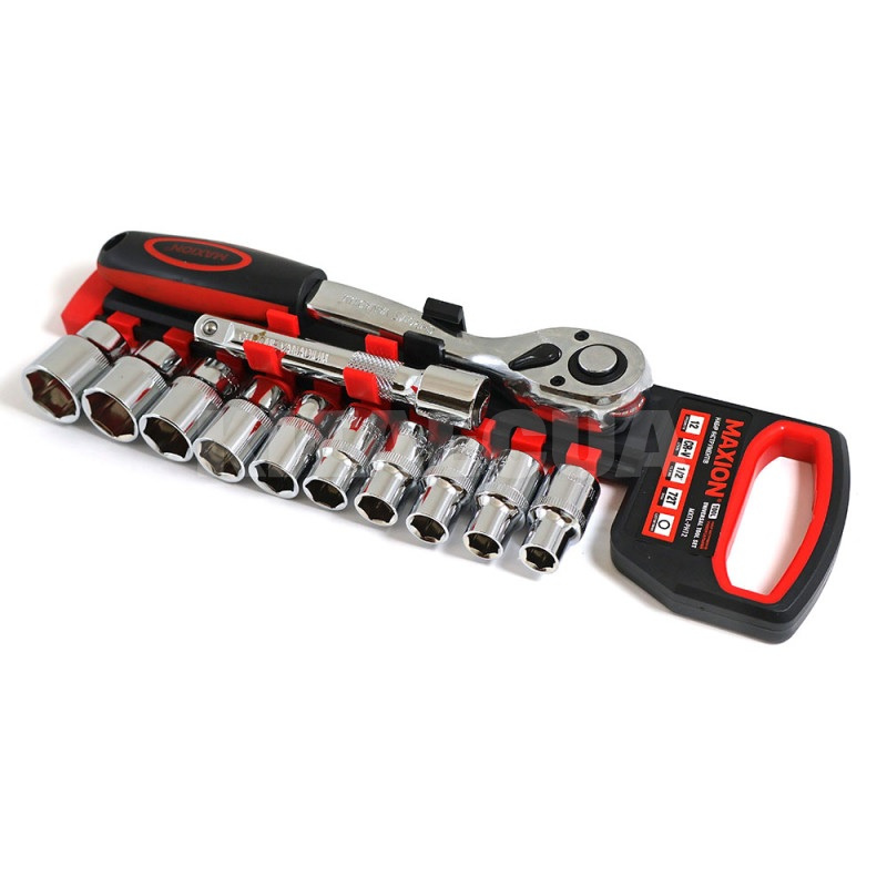 Набір головок з тріскачкою 1/2” 10-22мм 12 предметів Cr-V MAXION (MXTL- PH12) - 3