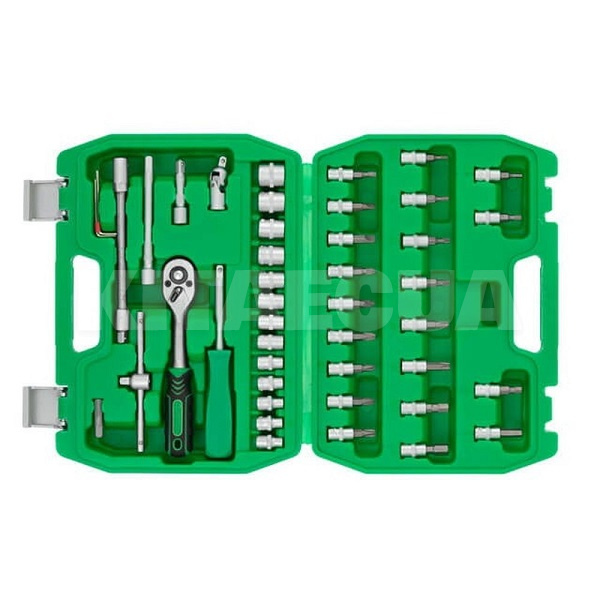 Набор инструментов 1/4" 46 предметов Intertool (ET-6046SP) - 4