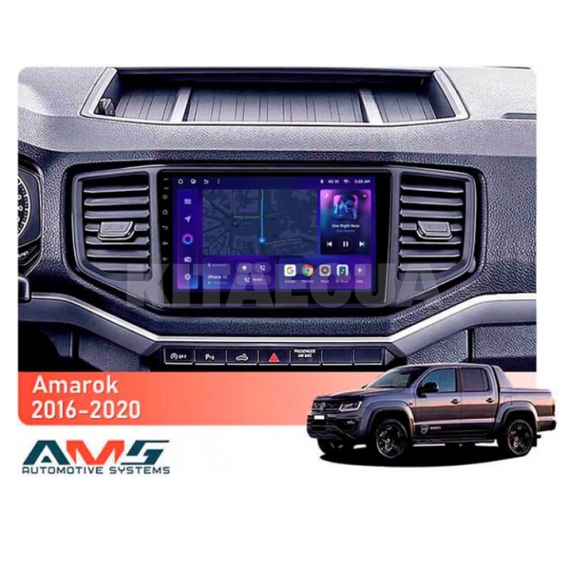Штатна магнітола MOSS M3 4+32 ГБ 9" Volkswagen Amarok 1 2016-2020 (L1) AMS (50748) - 2