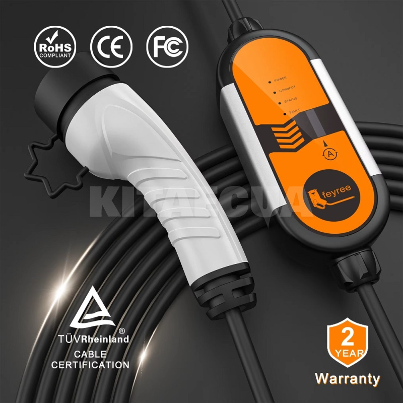 Зарядка для электромобиля Type 2 3.5 кВт 16А 1-фаза Leaping Fox (кабель 5м. + сумка) FEYREE (FY3.5-16-1PH-TP2-L7-C5) - 3