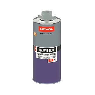 Герметик-антигравий автомобильный для кузова 1л серый NOVOL