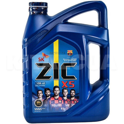 Масло моторне напівсинтетичне 6л 10W-40 X5 ZIC (172622-ZIC)