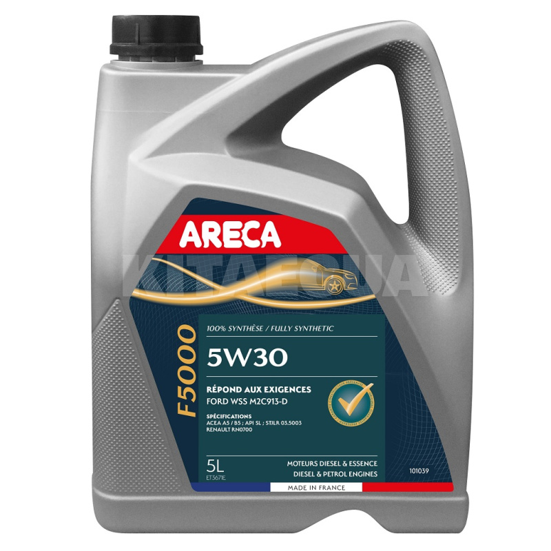 Масло моторное синтетическое 5л 5W-30 F5000 ARECA (010103)