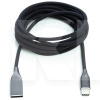 Кабель USB Type-C 2.4А 2.4А 2м чорний PowerPlant (CA911257)