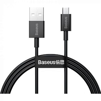 Кабель USB microUSB 2А 2м чорний BASEUS