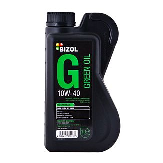 Масло моторное полусинтетическое 1л 10W-40 Green Oil BIZOL