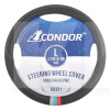 Чехол на руль L (39-41 см) черный искуственная кожа CONDOR (K6321)