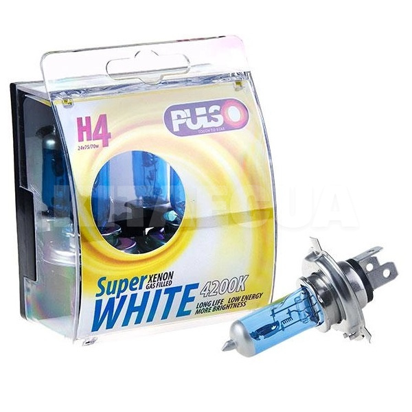 Галогенная лампа H4 75/70W 24V super white комплект PULSO (LP-42471)