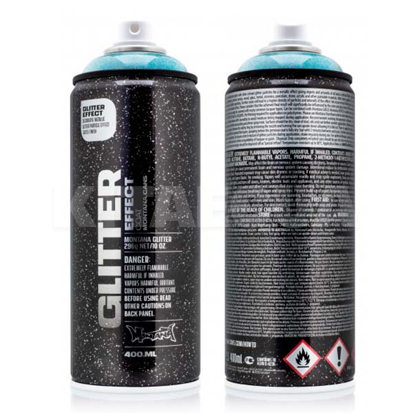 Лак глянсовий 0.4л блакитний Effect Cosmos Glitter MONTANA (495175-MONTANA)